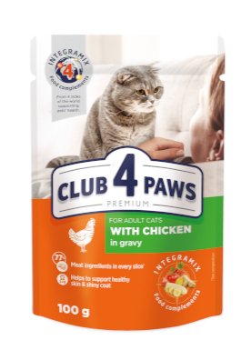 Club4Paws Chicken in gravy kissan annosateria (märkä)