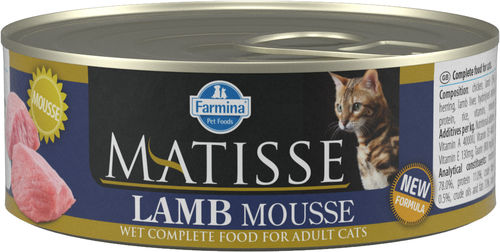 Matisse Lamb Mousse kissan täysravinto (säilyke) 12 x 85 g.