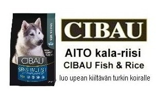 Cibau Sensitive Fish koiran AITO kala-riisi täysravinto
